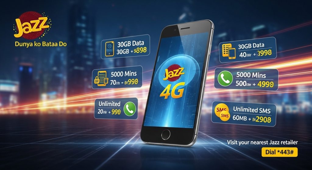 Jazz 3G 4G Devices Packages
